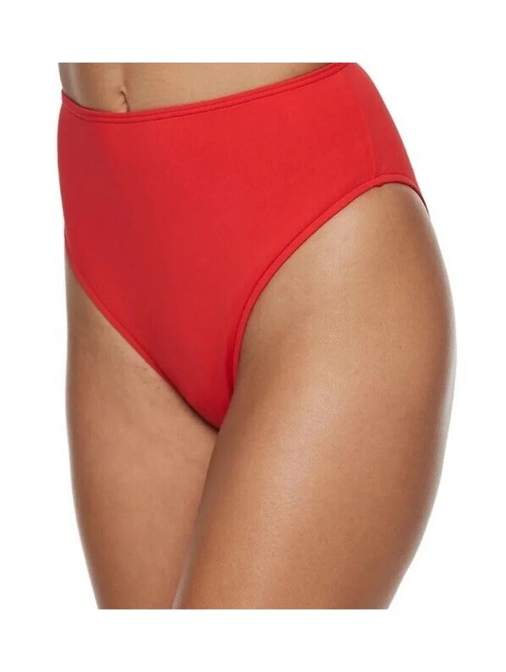 Weworewhat Cherry Red Bikini Set High Waisted Retro Beachy Vacation Size Medium